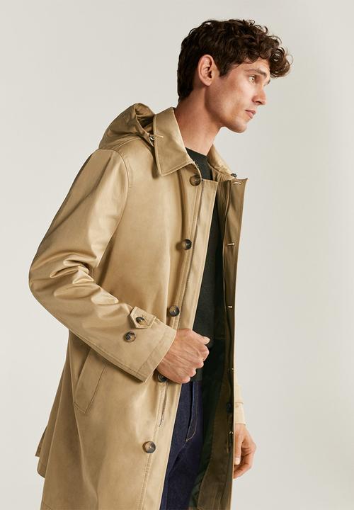 MANGO - Chayton jacket - brown lt
