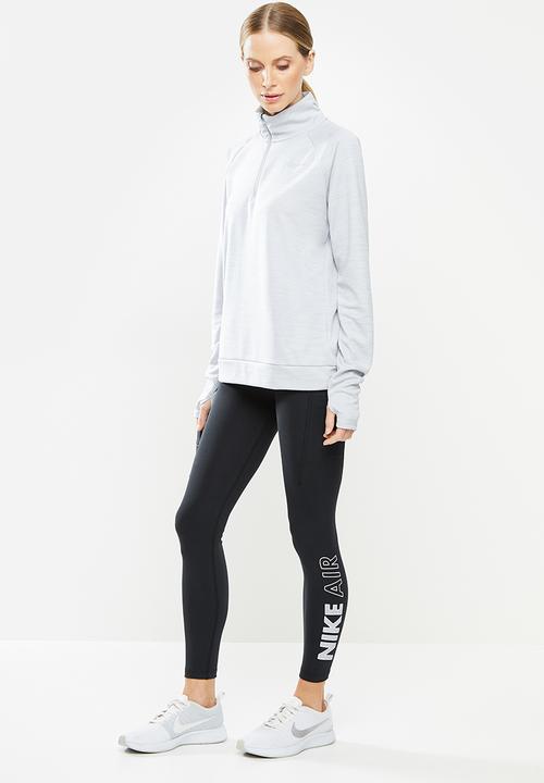 Nike - 1/2 zip through running pacer - grey