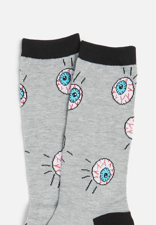 Cotton On - Mens novelty socks - grey 