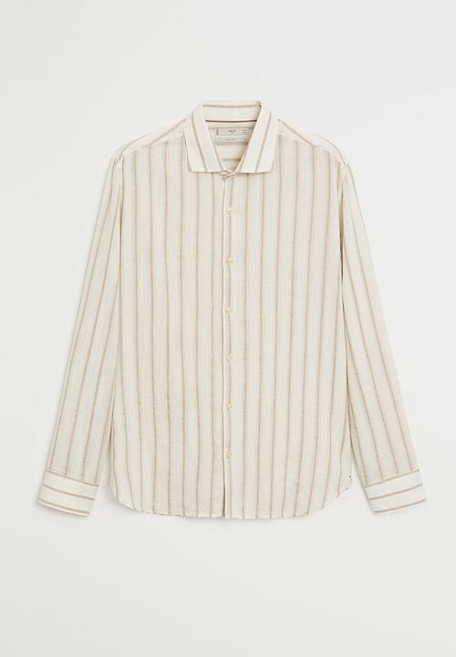 MANGO - Torpe shirt - beige