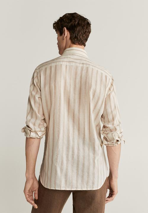 MANGO - Torpe shirt - beige