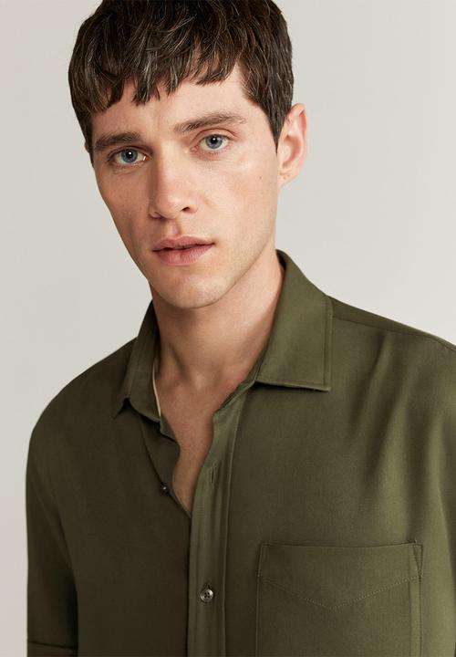 MANGO - Toledo shirt - khaki