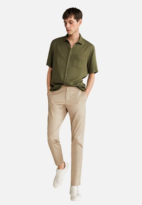 MANGO - Toledo shirt - khaki