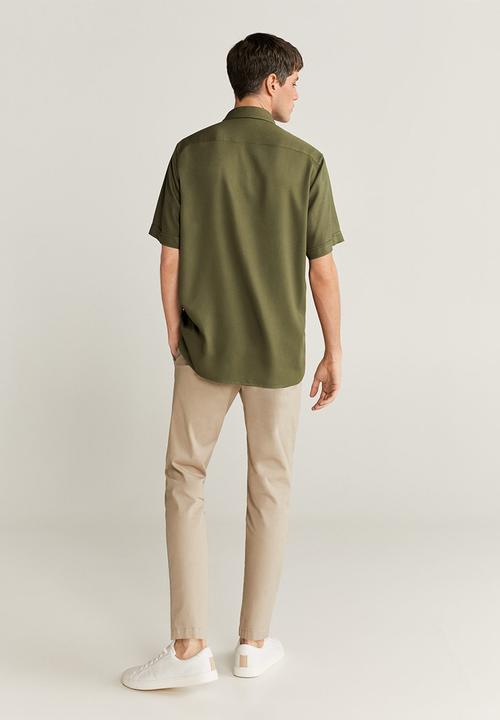 MANGO - Toledo shirt - khaki