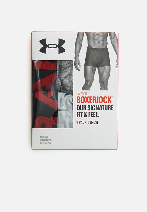 Under Armour - UA tech 3in 2 pack - grey