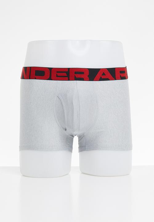 Under Armour - UA tech 3in 2 pack - grey