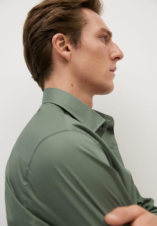 MANGO - Play shirt - khaki