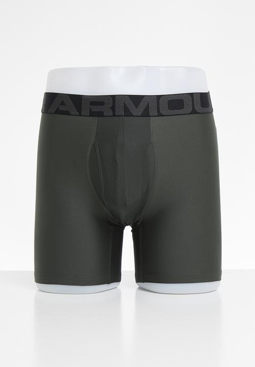 Under Armour - UA tech 6in 2 pack - green & khaki 