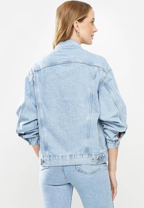 Cotton On - Ultimate oversized denim jacket - blue