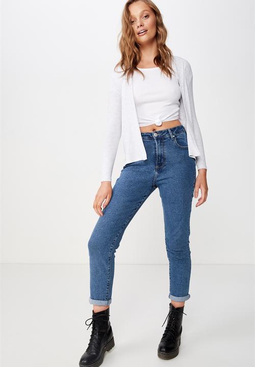 Cotton On - Danielle long sleeve cardi - silver marle