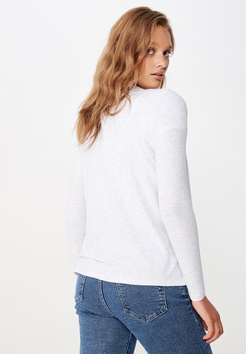 Cotton On - Danielle long sleeve cardi - silver marle