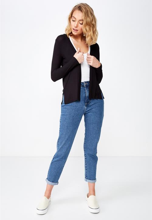 Cotton On - Danielle long sleeve cardi - black