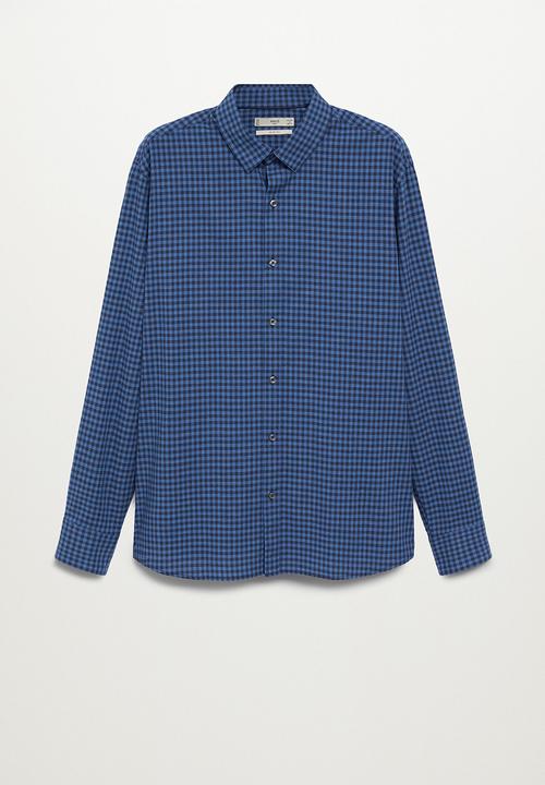 MANGO - Vichy shirt - blue