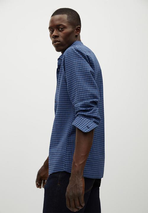 MANGO - Vichy shirt - blue