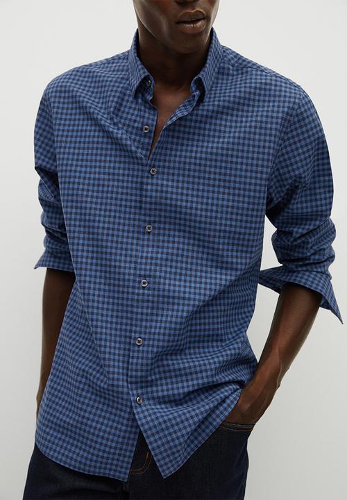 MANGO - Vichy shirt - blue