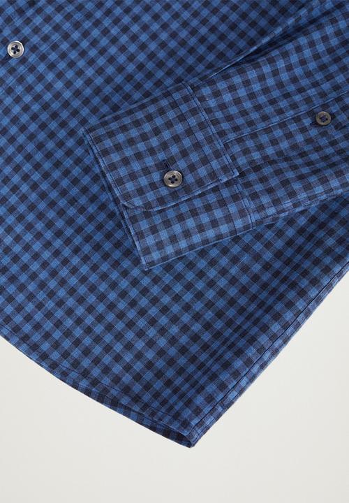 MANGO - Vichy shirt - blue