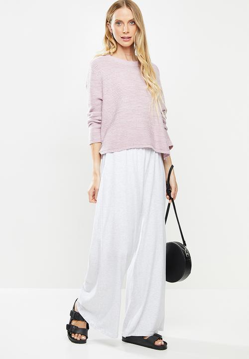 Cotton On - Wide leg lounge track pant - grey
