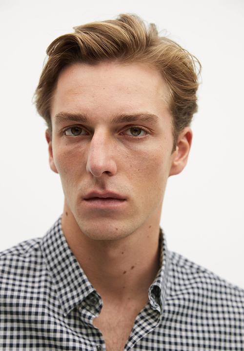 MANGO - Vichy shirt - grey