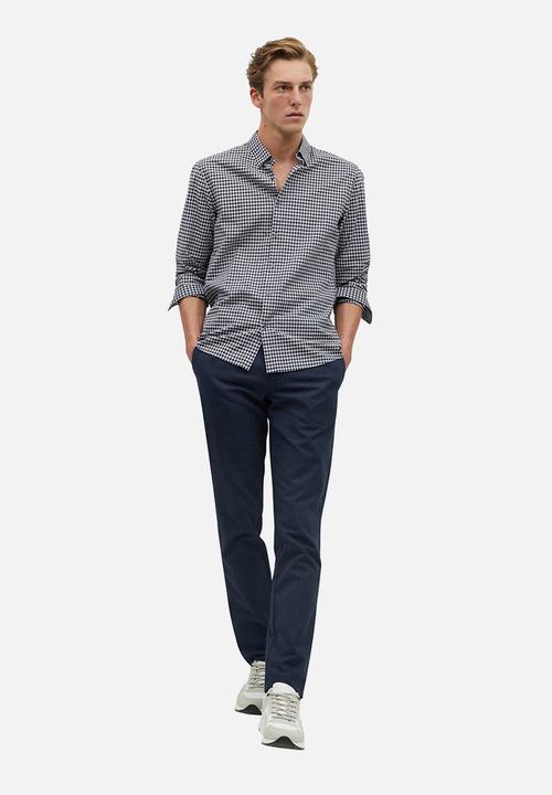 MANGO - Vichy shirt - grey