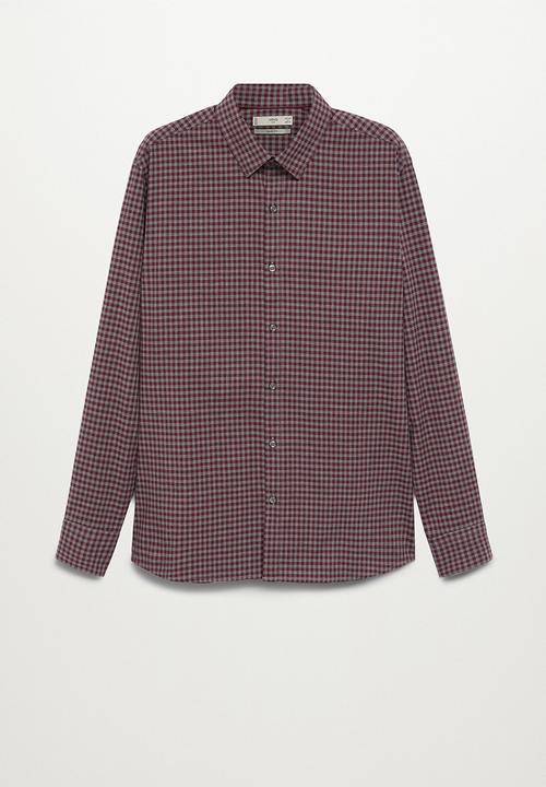 MANGO - Vichy shirt - red check