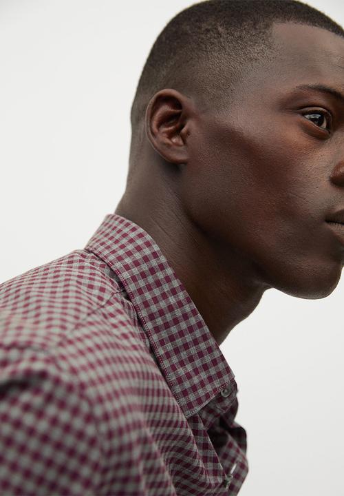 MANGO - Vichy shirt - red check