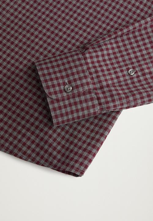 MANGO - Vichy shirt - red check