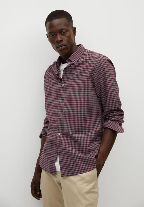 MANGO - Vichy shirt - red check