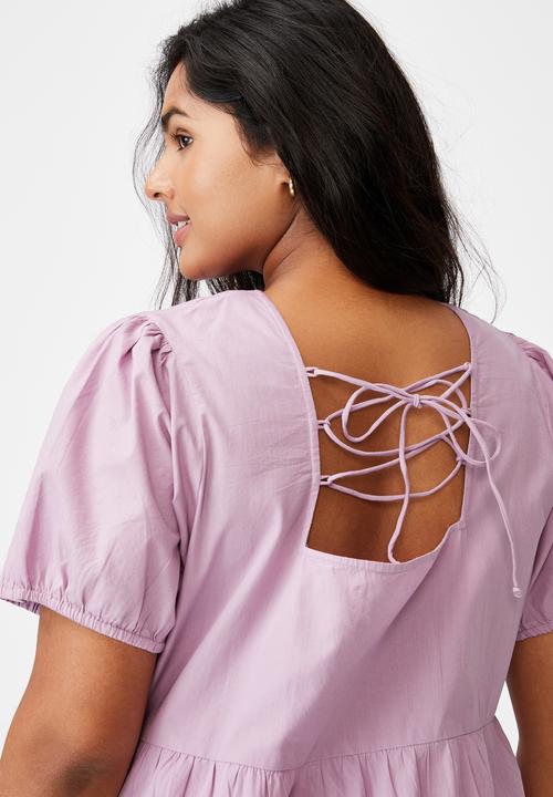 Cotton On - Curve woven tammy midaxi dress - soft mauve