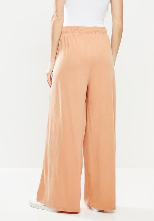 Cotton On - Wide leg lounge track pant - rust