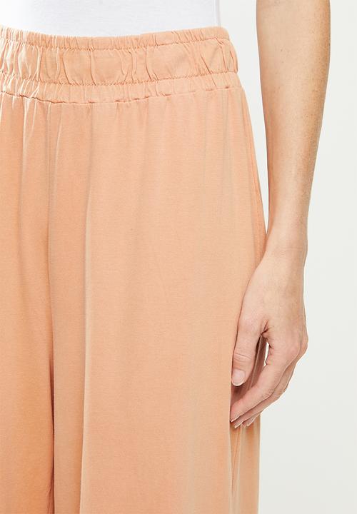 Cotton On - Wide leg lounge track pant - rust