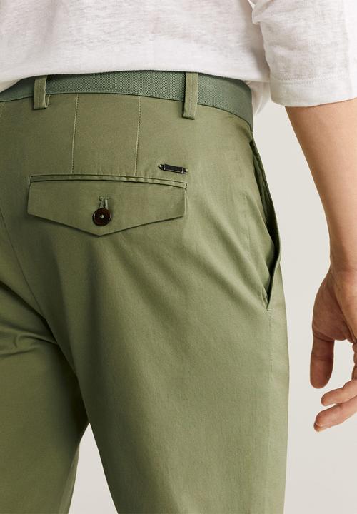 MANGO - Prato trousers - khaki