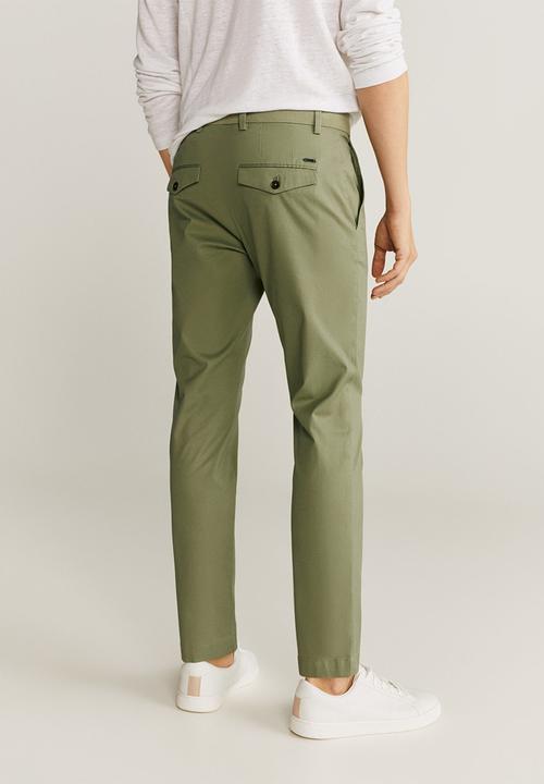 MANGO - Prato trousers - khaki