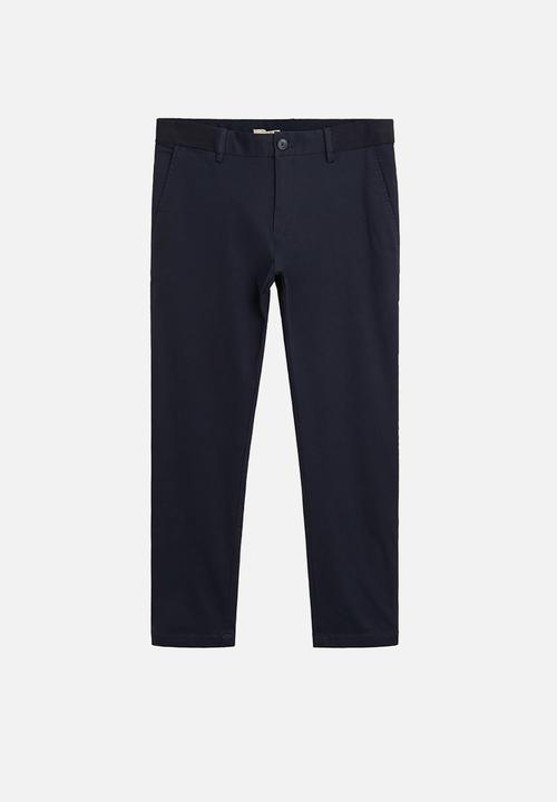MANGO - Prato trousers - navy
