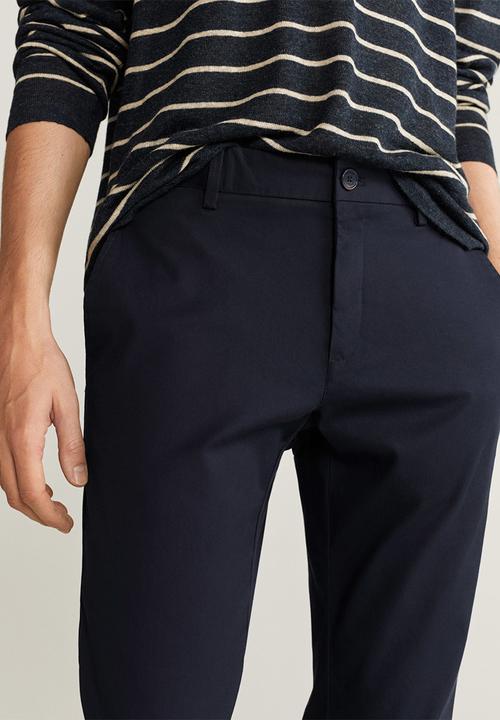 MANGO - Prato trousers - navy