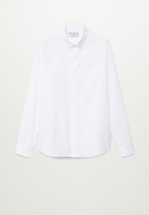 MANGO - Oxford shirt - white