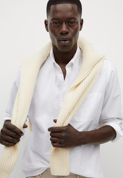 MANGO - Oxford shirt - white