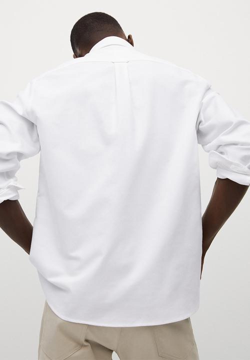 MANGO - Oxford shirt - white