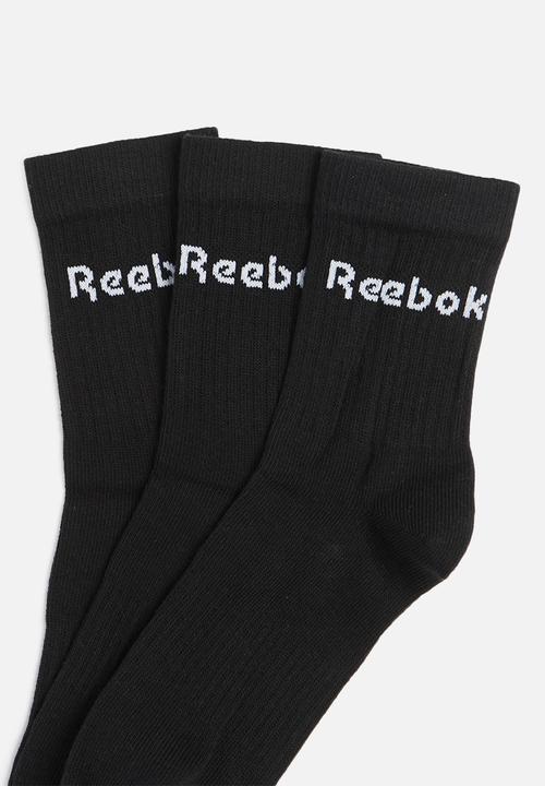 Reebok - 3 Pack act core mid crew sock - black