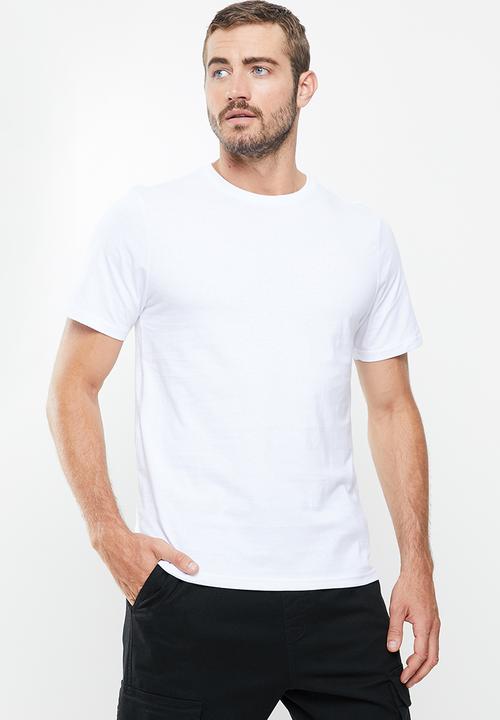Cotton On - 3 Pack mens essential crew tee - multi 