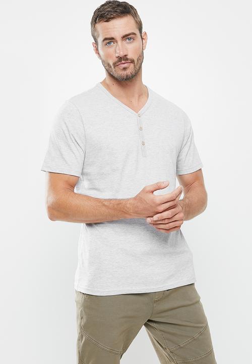 Cotton On - 3 Pack mens essential henley tees - multi 