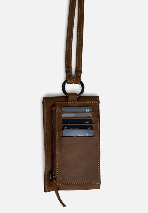 Escape Society - Crossbody travel wallet - toffee
