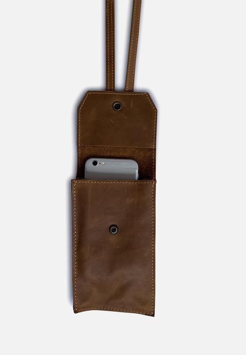Escape Society - Crossbody travel wallet - toffee
