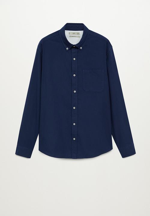 MANGO - Oxford  shirt- navy