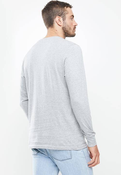 Cotton On - Tbar long sleeve - 2 pack  - black & grey 