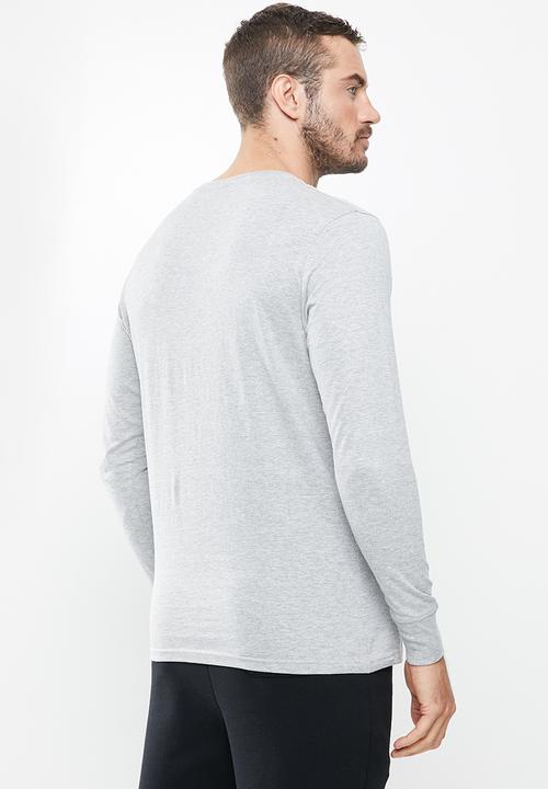Cotton On - Tbar long sleeve - 2 pack  - white & grey 