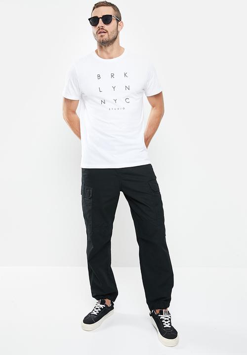 Cotton On - Tbar text T-shirt - white