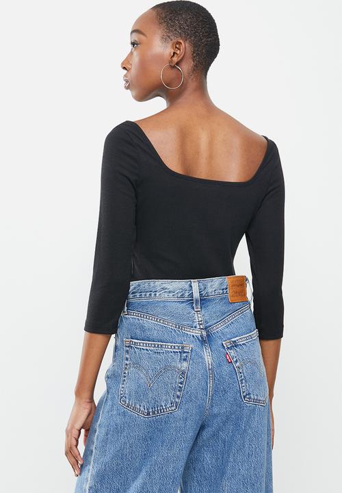 Glamorous - Satina top - black