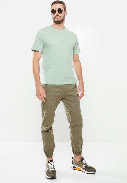Cotton On - Essential crew T-shirt - sea foam