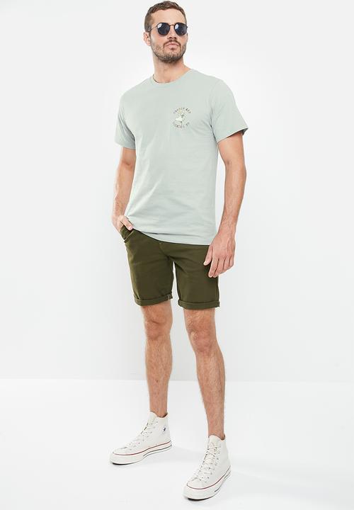 Cotton On - Tbar art T-shirt - blue haze