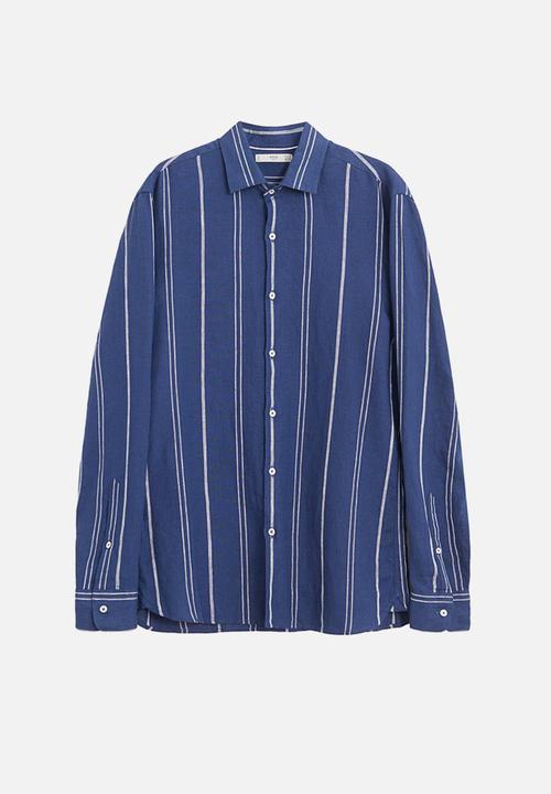 MANGO - Tami shirt - navy